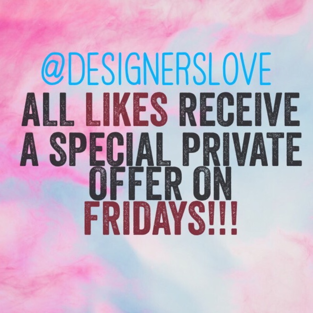 Likes get private offers on Fridays!!!!! 🥰